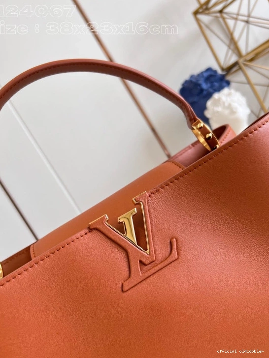 Official oldcobbler GM Souple-38*23*16CM Capucines VUITTON LOUIS 0730